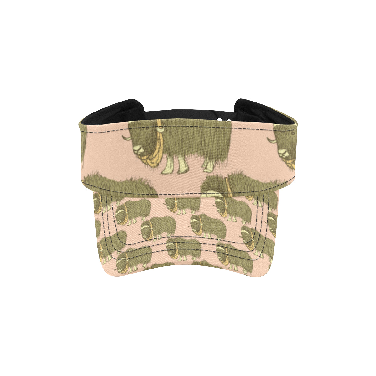 Yak Pattern Print Design 01 Unisex Sun Visor