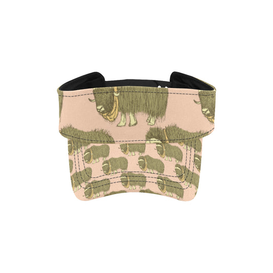 Yak Pattern Print Design 01 Unisex Sun Visor