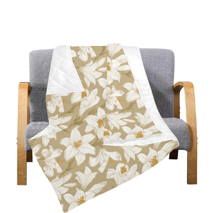 Lily Pattern Print Design LY07 Premium Quilt