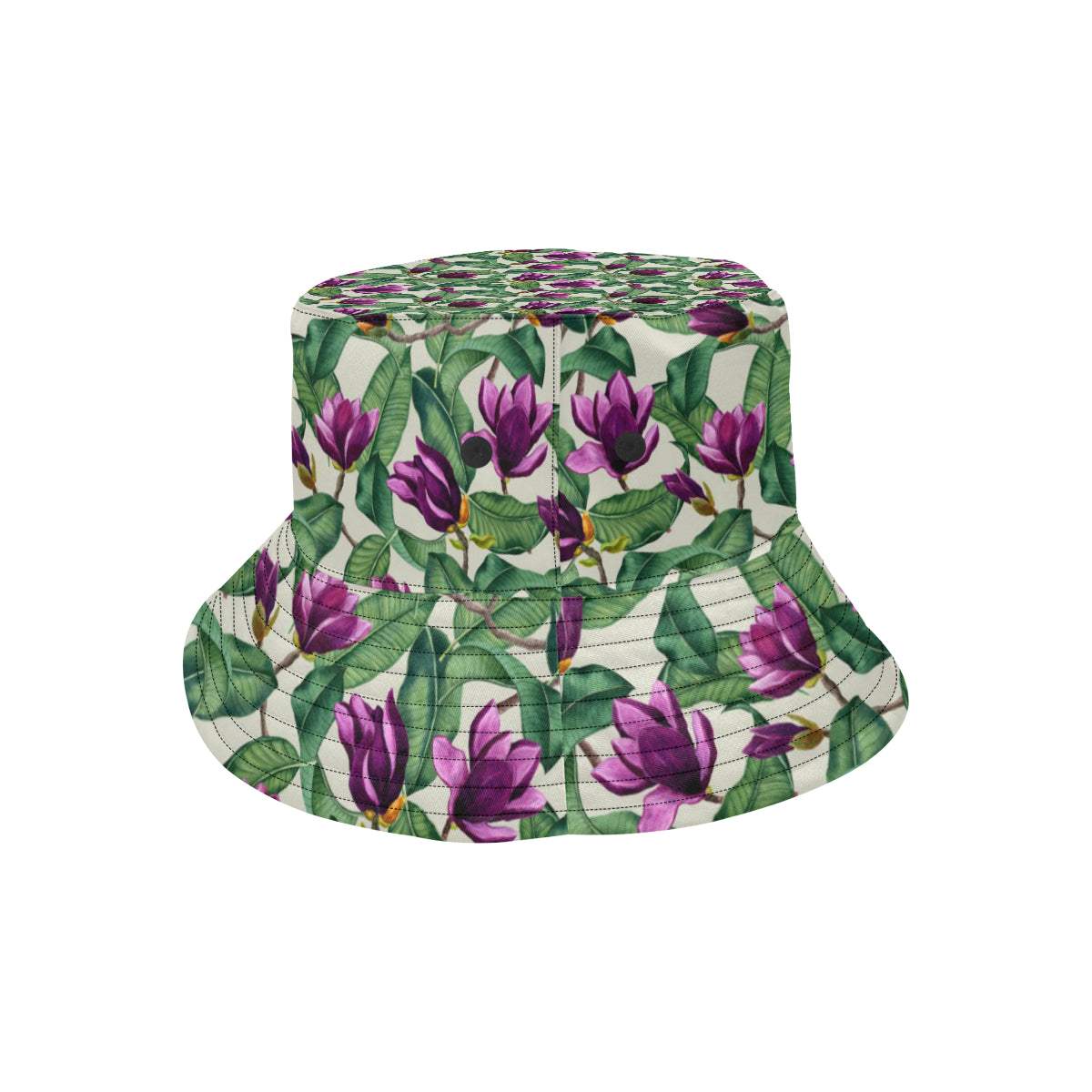Magnolia Pattern Print Design MAG07 Unisex Bucket Hat
