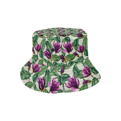 Magnolia Pattern Print Design MAG07 Unisex Bucket Hat