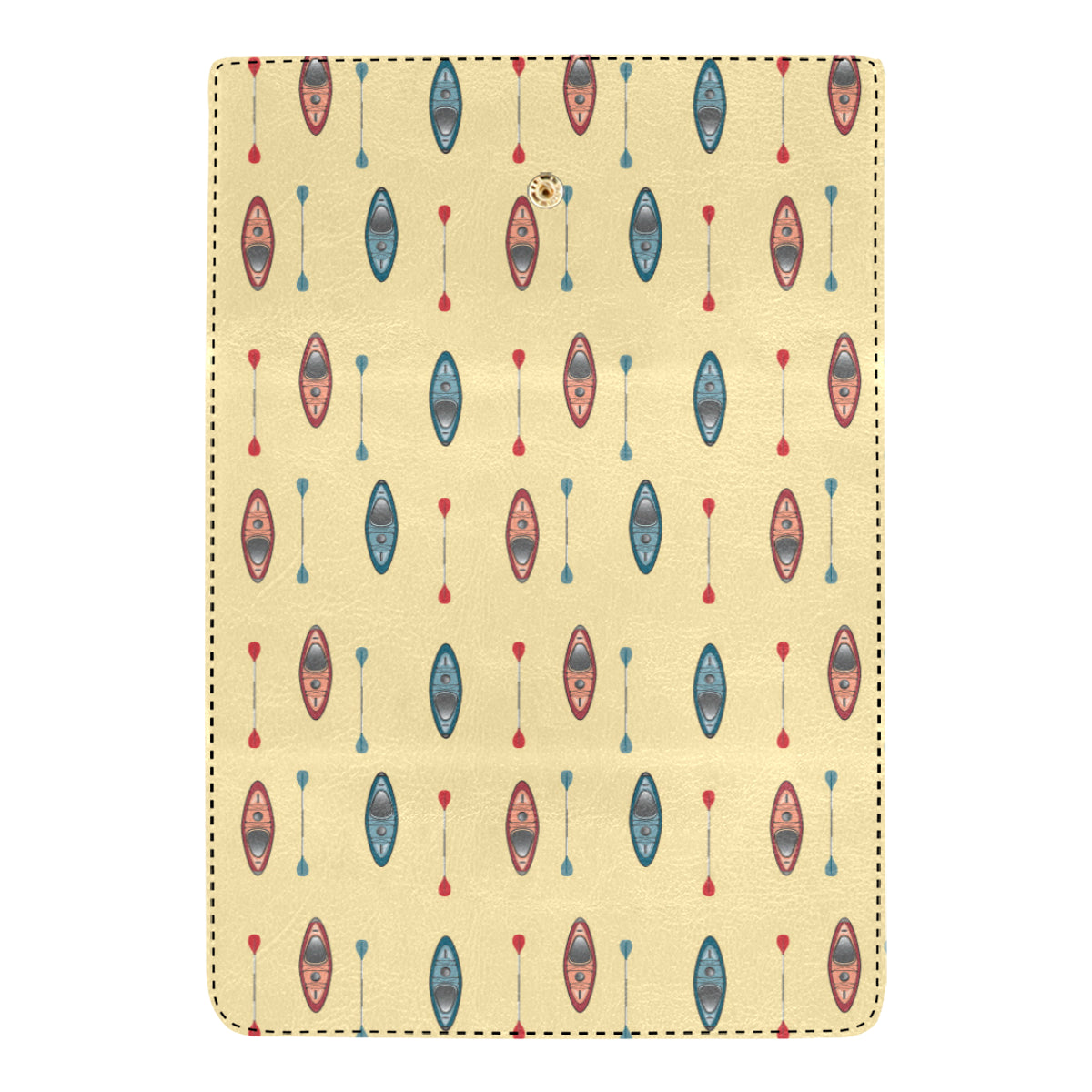 Kayak Pattern Print Design 02 Women's Trifold Wallet