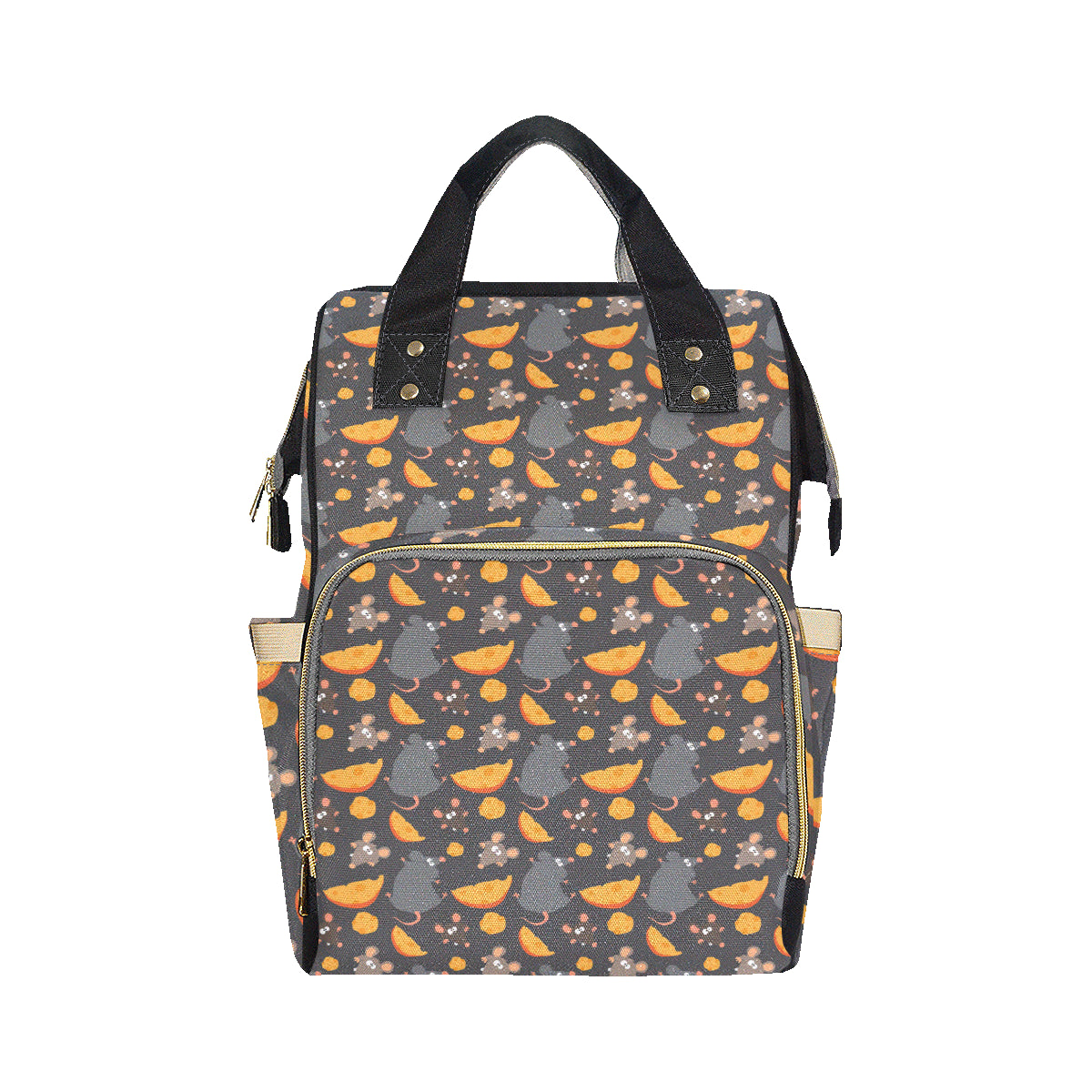 Rat Pattern Print Design 04 Diaper Bag Backpack