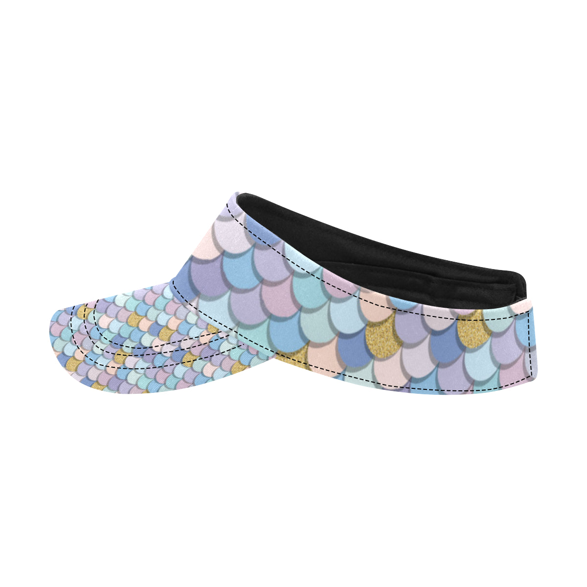 Mermaid Scales Pattern Print Design 05 Unisex Sun Visor