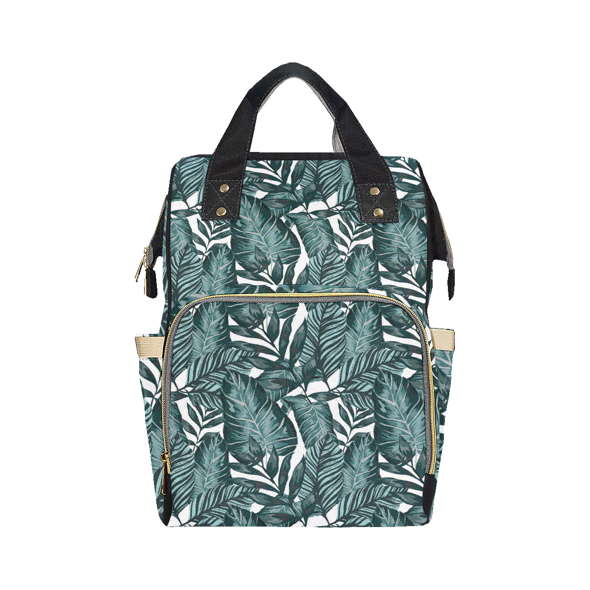 Tropical Palm Leaves Pattern Diaper Bag Backpack