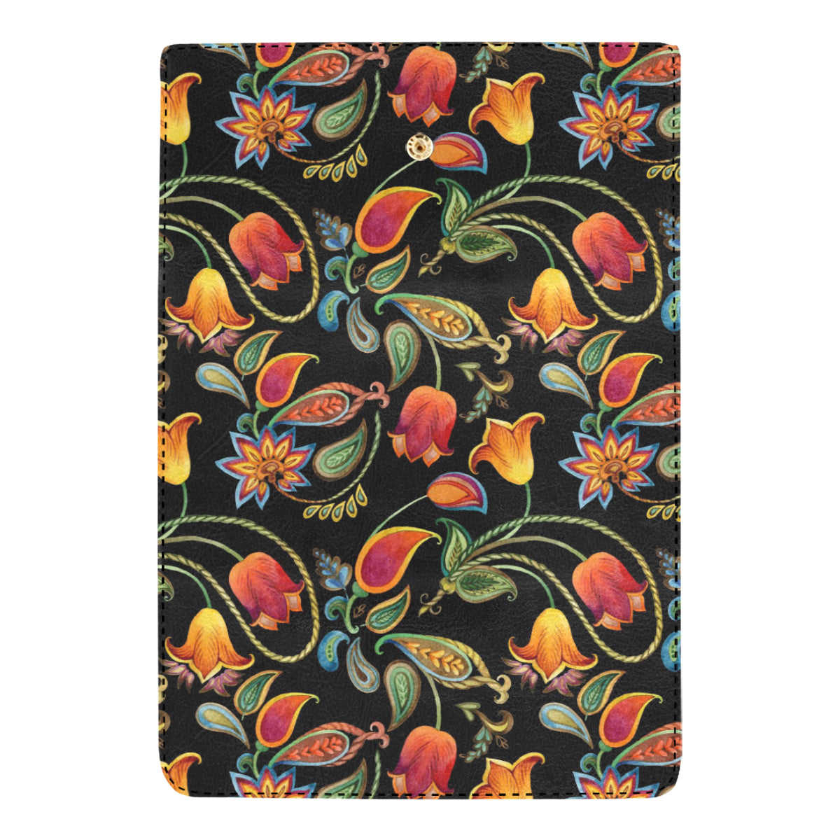 Tulip Boho Pattern Print Design TP09 Women's Trifold Wallet