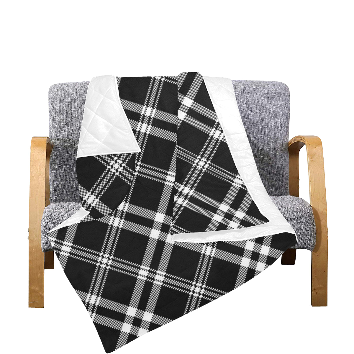 Madras Pattern Print Design 03 Premium Quilt