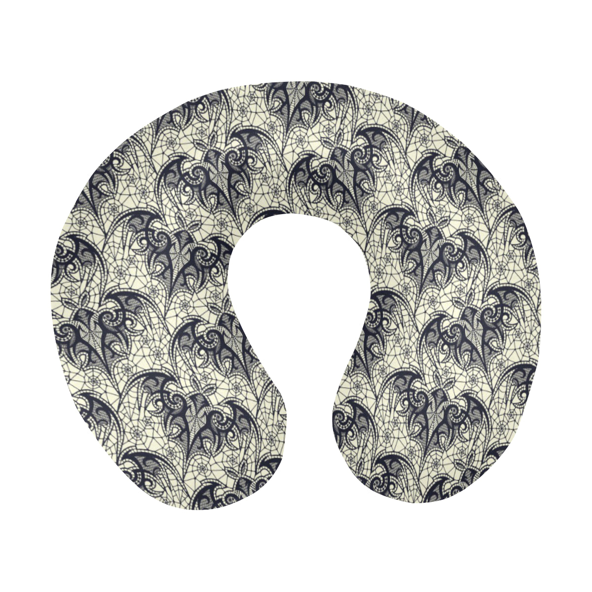 Bat Tribal Pattern Print Design 06 U-Shaped Travel Neck Pillow
