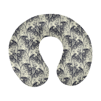 Bat Tribal Pattern Print Design 06 U-Shaped Travel Neck Pillow
