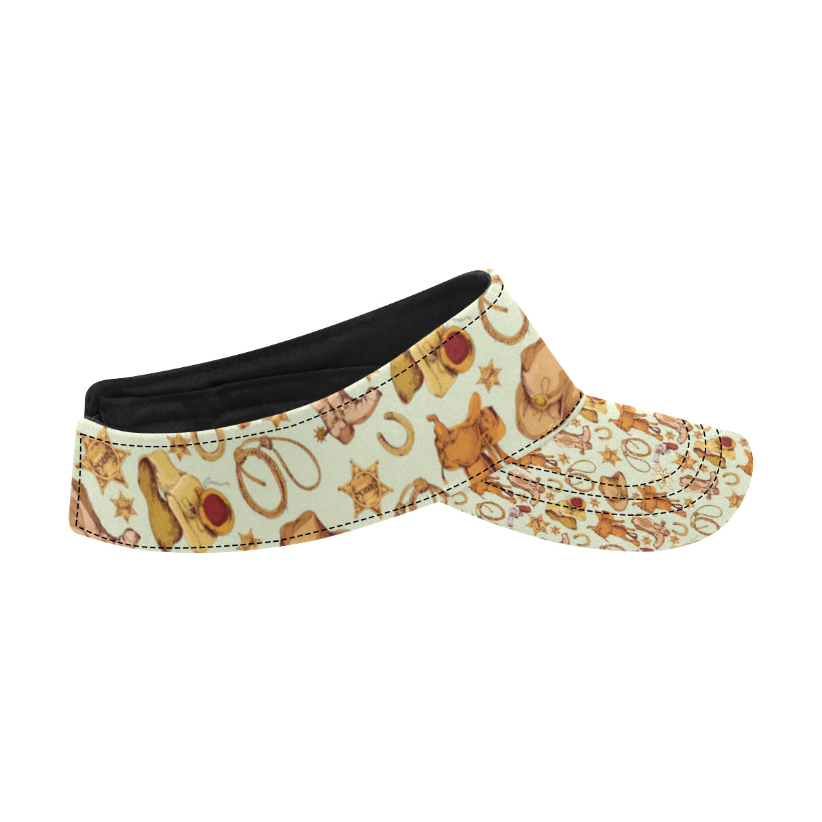 Western Cowboy Design Pattern Unisex Sun Visor
