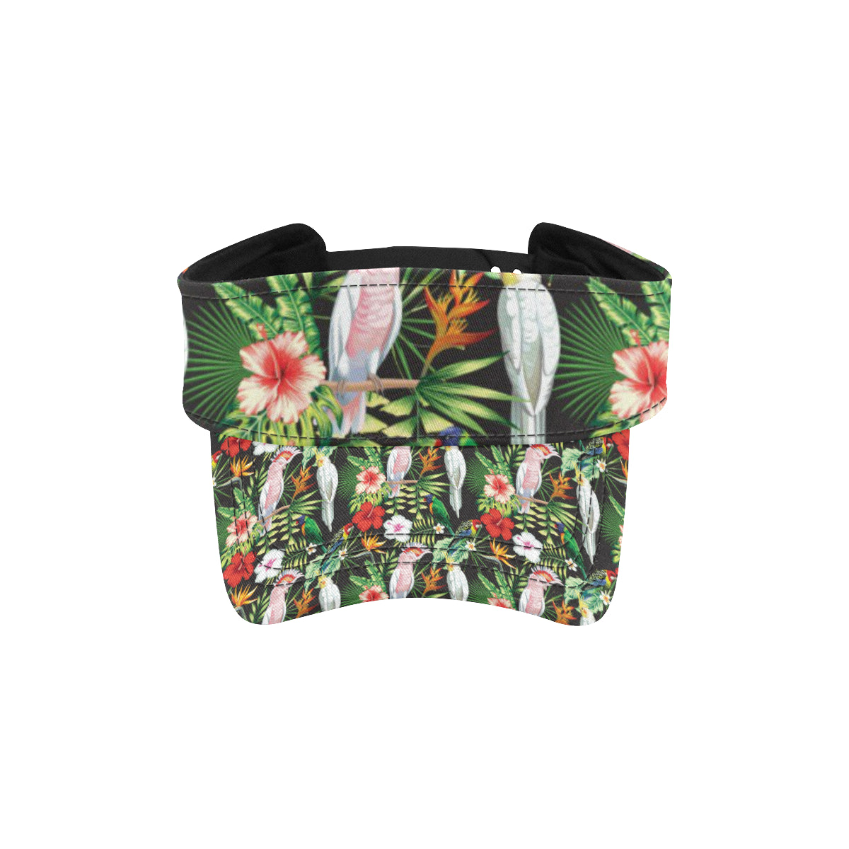 Tropical Flower Pattern Print Design TF03 Unisex Sun Visor