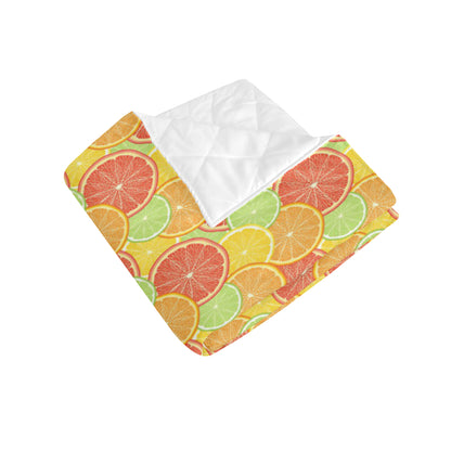 Grapefruit Pattern Print Design GF01 Premium Quilt