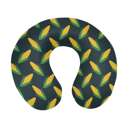 Corn Pattern Print Design 02 U-Shaped Travel Neck Pillow