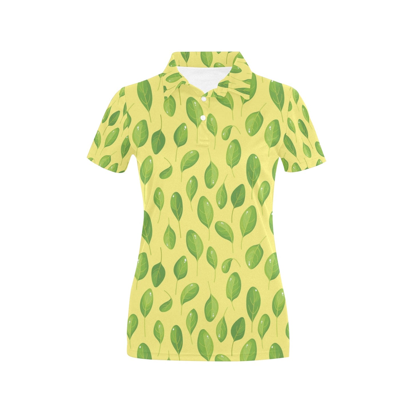 Spinach Print Design LKS302 Women's Polo Shirt