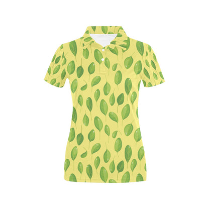 Spinach Print Design LKS302 Women's Polo Shirt