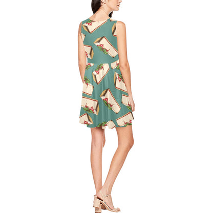 Cheesecake Pattern Print Design CK02 Sleeveless Dress