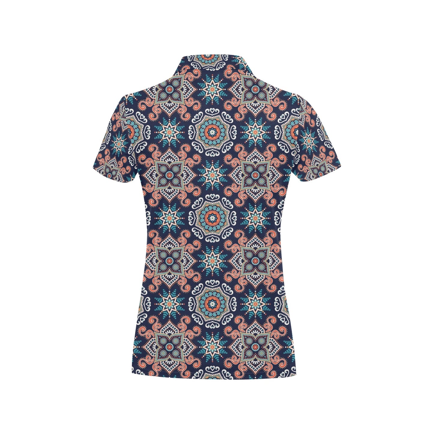 Bohemian Pattern Print Design 02 Women's Polo Shirt