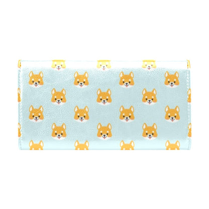 Shiba Inu Print Design LKS301 Women's Trifold Wallet