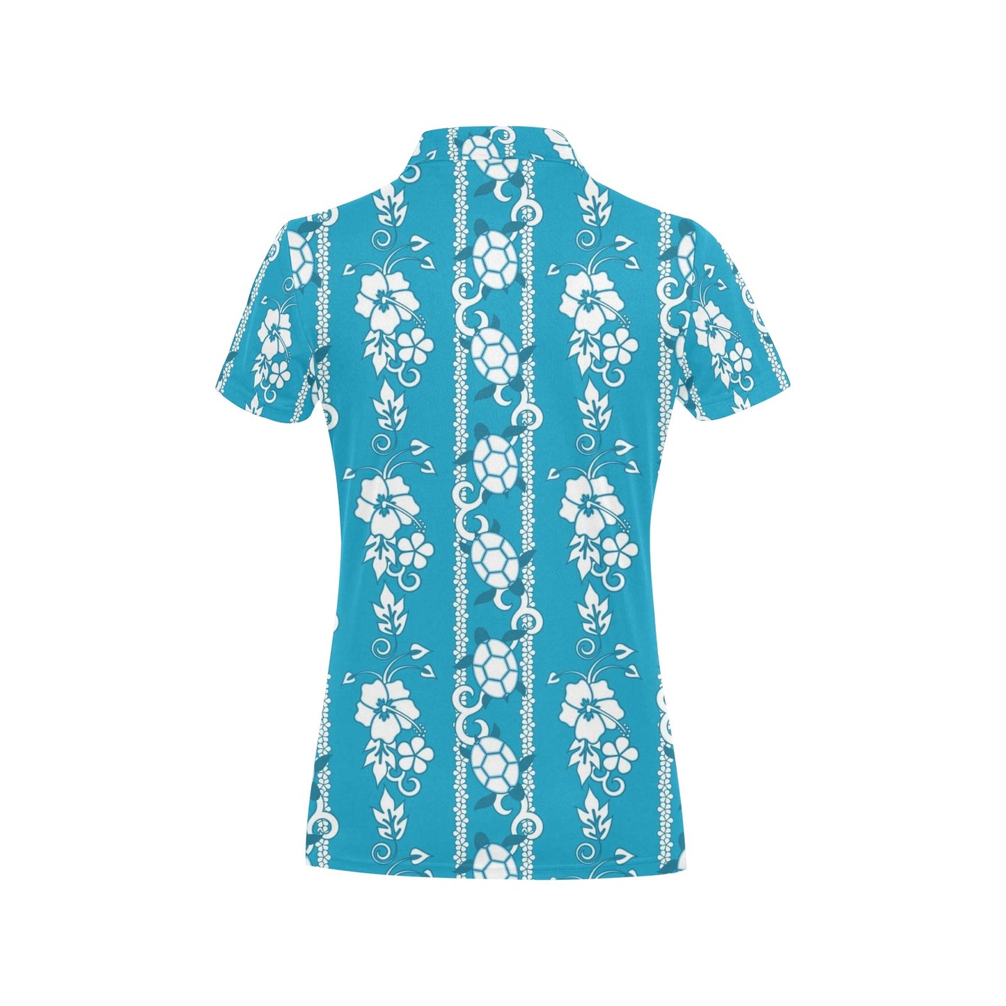 Hawaiian Themed Pattern Print Design H025 Women's Polo Shirt