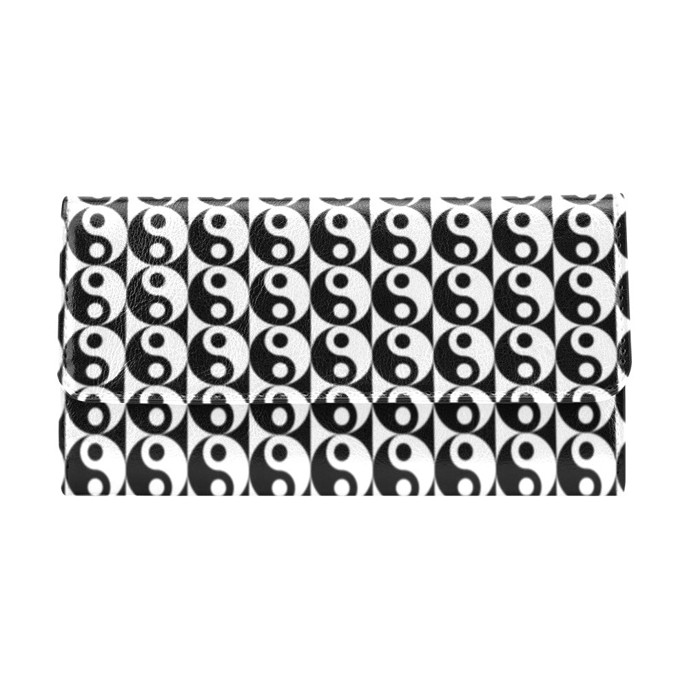 Yin Yang Classic Pattern Design Print Women's Trifold Wallet