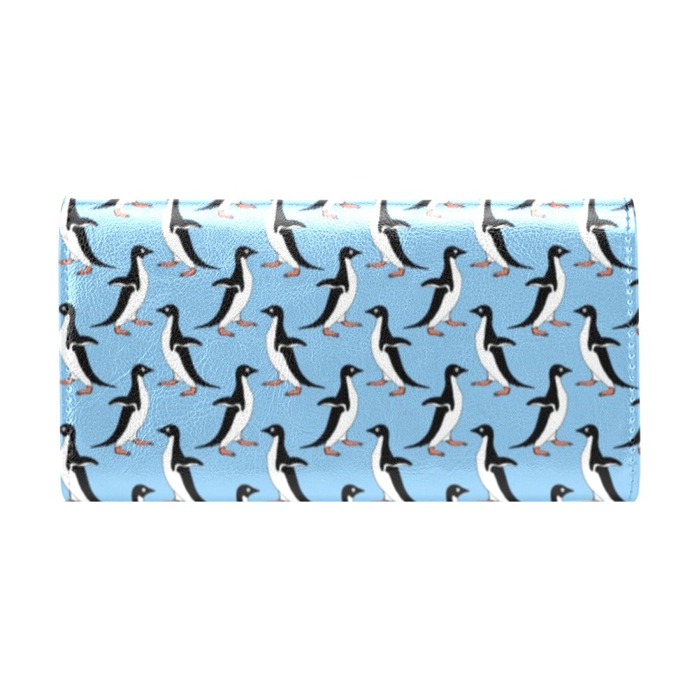 Penguin Dance Pattern Women's Trifold Wallet