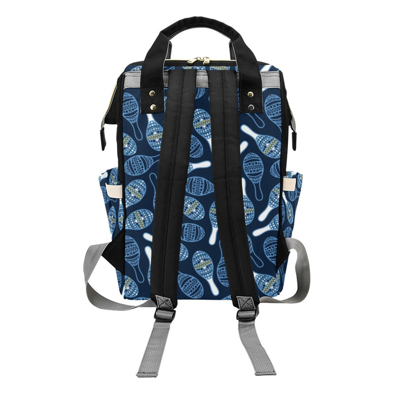 Maracas Print Design LKS401 Diaper Bag Backpack