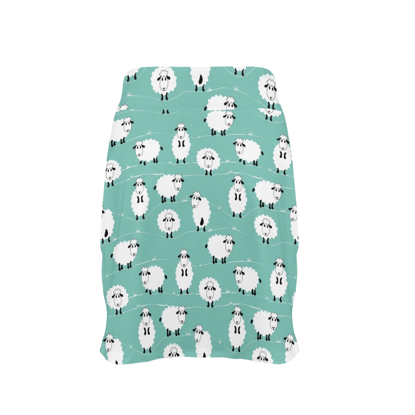 Sheep Print Design LKS404 17" Golf & Pickleball Skort with Pockets
