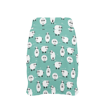 Sheep Print Design LKS404 17" Golf & Pickleball Skort with Pockets