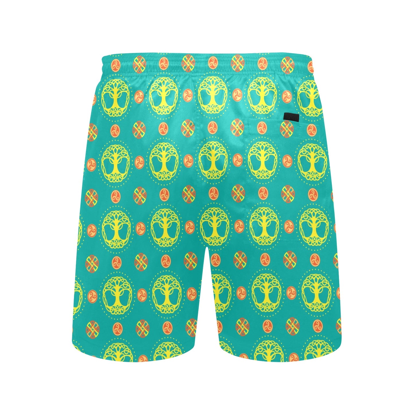 Celtic Tree of Life Print Pattern Men's Swim Trunks Beach Shorts