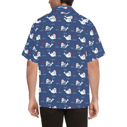 Sea Lion Print Design LKS403 Men's Men's Hawaiian Shirt