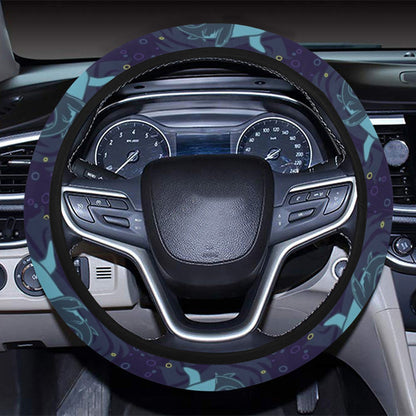 Shark Print Design LKS306 Steering Wheel Cover with Elastic Edge
