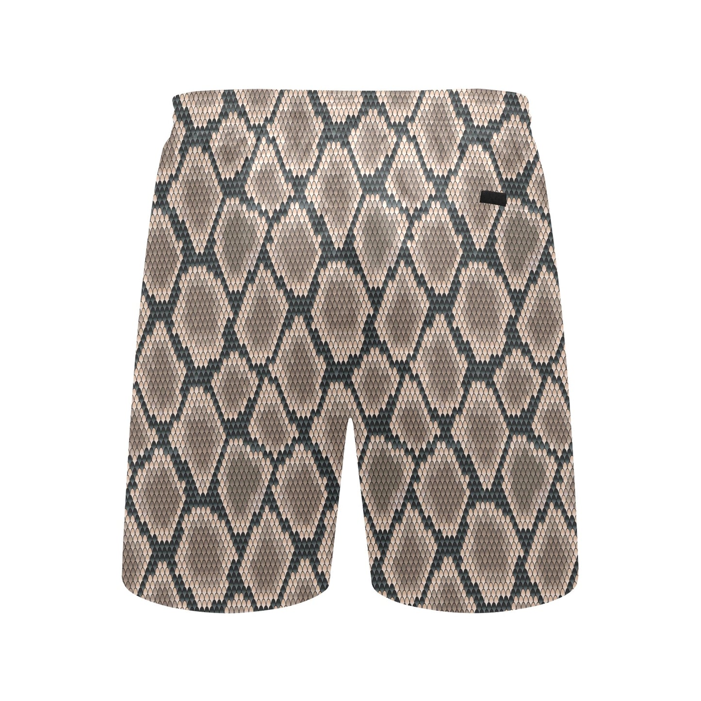 Snake Skin Design Print Men's Swim Trunks Beach Shorts