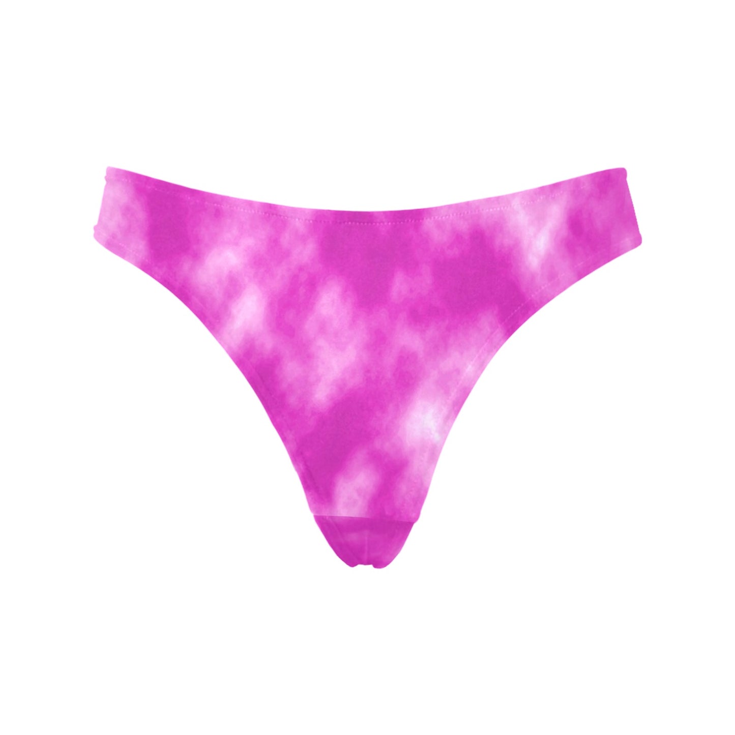 Tie Dye Pink Design Print Women's Thongs