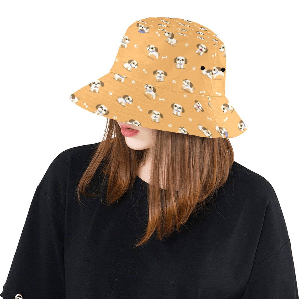 Shih Tzu Print Design LKS304 Unisex Bucket Hat