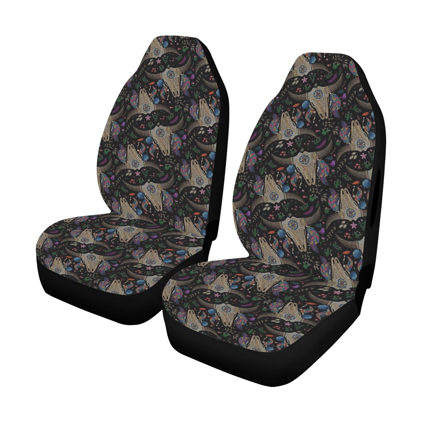 Buffalo Head Print Design LKS401 Car Seat Covers