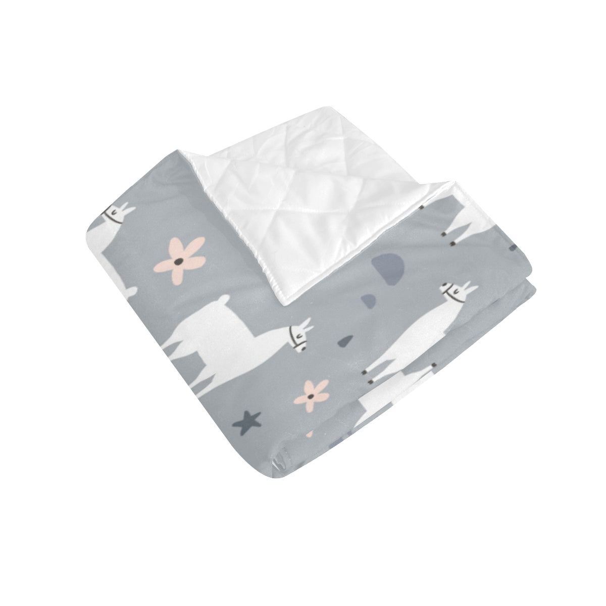 Llama Pattern Print Design 010 Premium Quilt