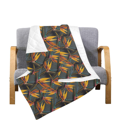 Bird Of Paradise Pattern Print Design 01 Premium Quilt