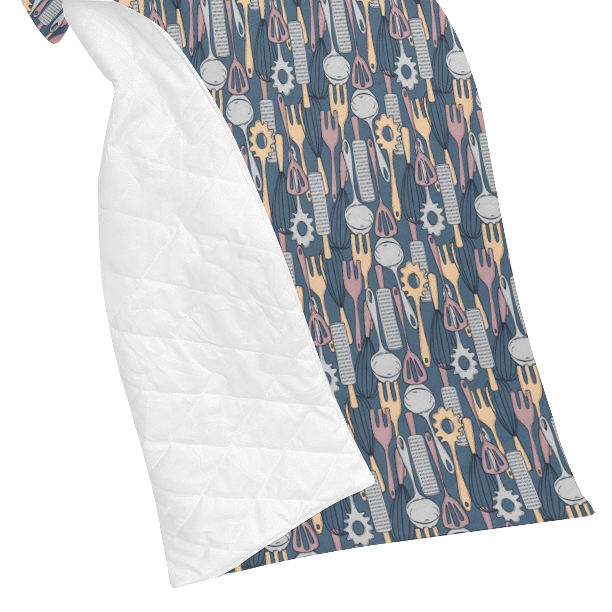Cooking Kitchen Tools Pattern Print Design 05 Premium Quilt
