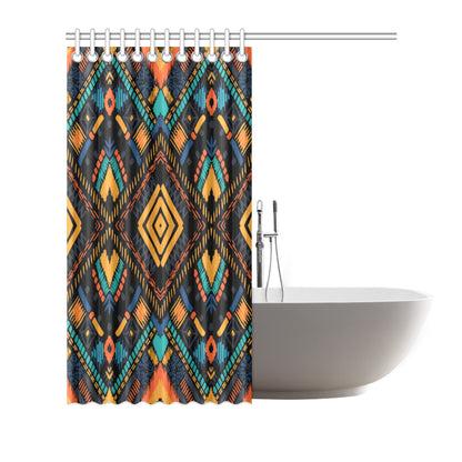 Kente Pattern Print Design 05 Shower Curtain
