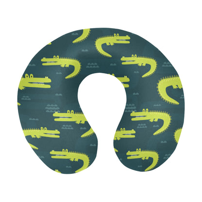 Alligator Pattern Print Design 03 U-Shaped Travel Neck Pillow