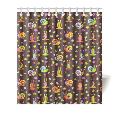 Snail Pattern Print Design 01 Shower Curtain