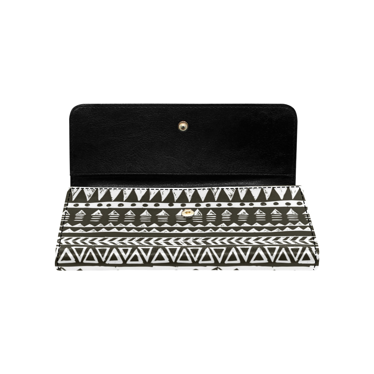 Hand draw Tribal Aztec Women's Trifold Wallet