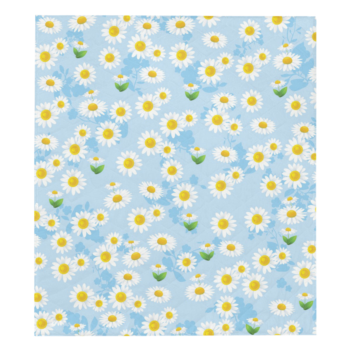 Daisy Pattern Print Design DS010 Premium Quilt