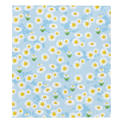 Daisy Pattern Print Design DS010 Premium Quilt