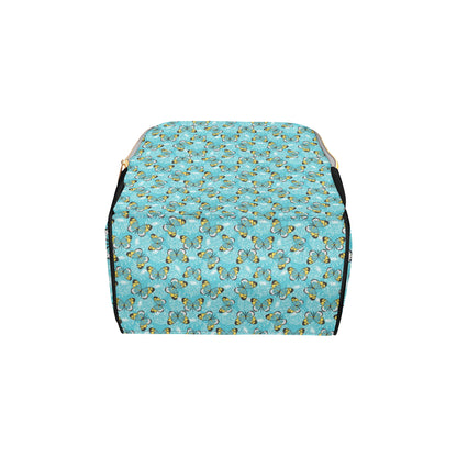 Butterfly Pattern Print Design 010 Diaper Bag Backpack