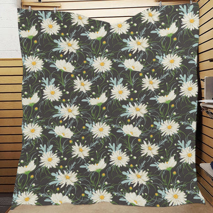 Daisy Pattern Print Design DS08 Premium Quilt