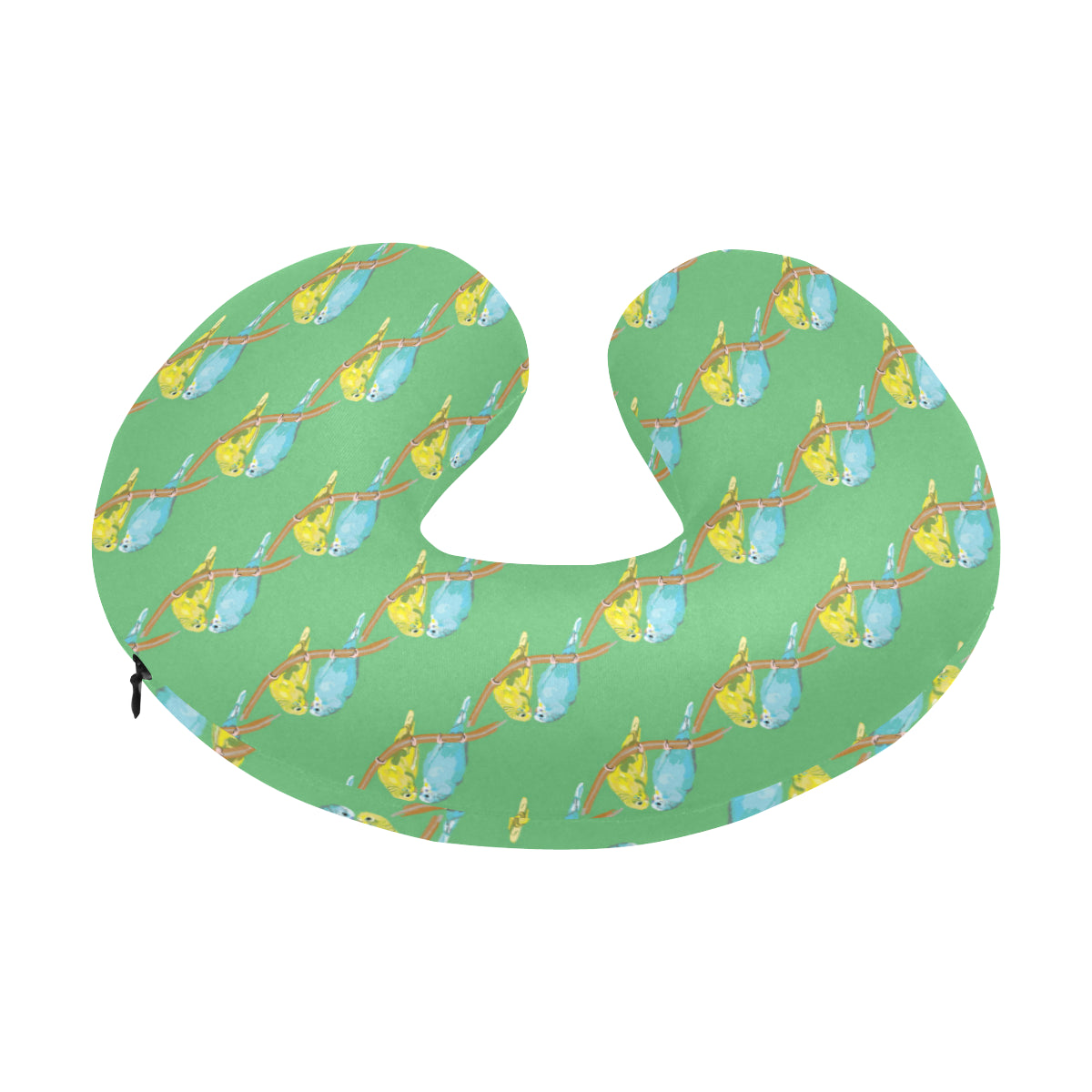 Budgerigar Pattern Print Design 01 U-Shaped Travel Neck Pillow