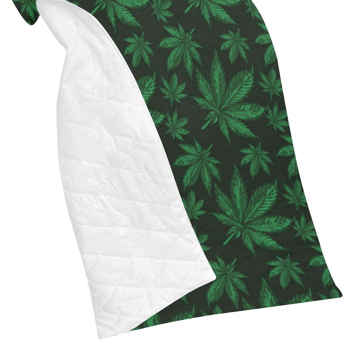 Pot Leaf Pattern Print Design A04 Premium Quilt