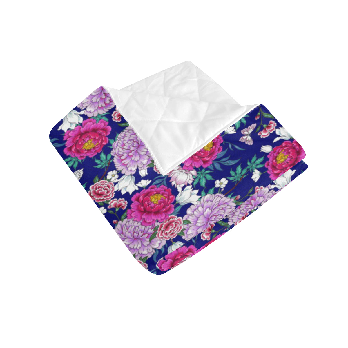 Dahlia Pattern Print Design DH013 Premium Quilt