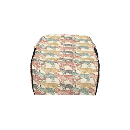 Jaguar Pattern Print Design 01 Diaper Bag Backpack